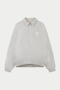 HEAVYWEIGHT MONOGRAM POLO - GREY MARL