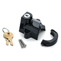 Helmet Lock Black: Helmet Lock
Who wants to walk around for the day carrying their helmet? Safely stash your helmet on your b