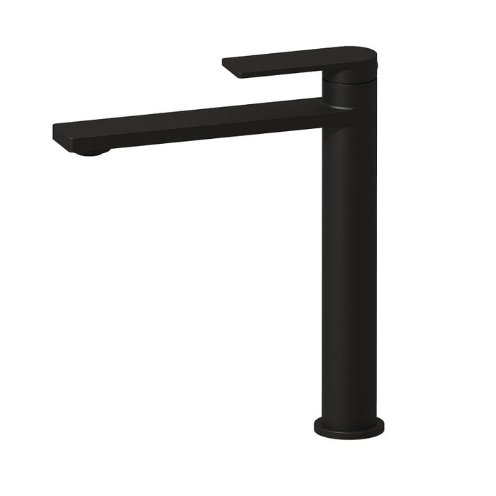 Ikon Ruki Black Tall Basin Mixer - Acqua Bathrooms