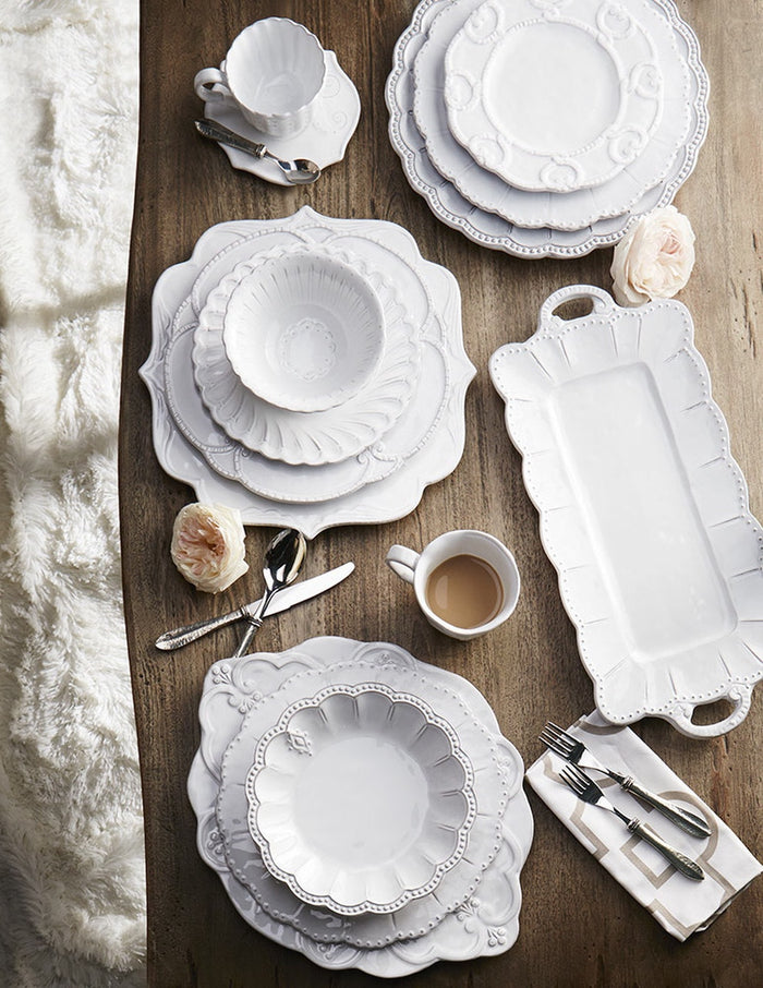 Impressions White Dinnerware by Casafina Costa Nova