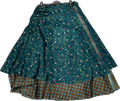 Indian Silk Wrap Maxi Skirt