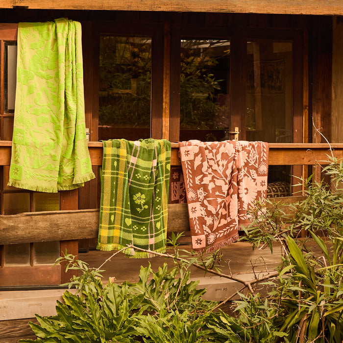 Indiana Bath Sheet - Cactus Green