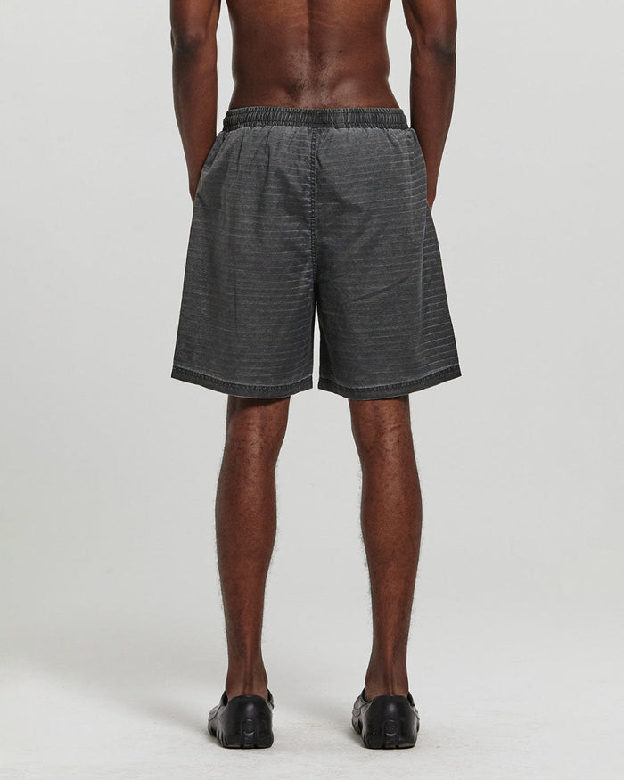 INDUSTRIAL SWIM SHORTS BLACK DYED - COLD CULTURE #man