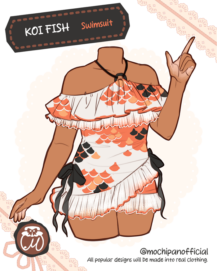 (Interest Check) Koi Fish Swimsuit