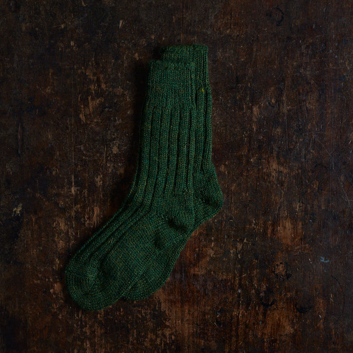 Jacob Adults Tweed Socks - Wool - Spruce
