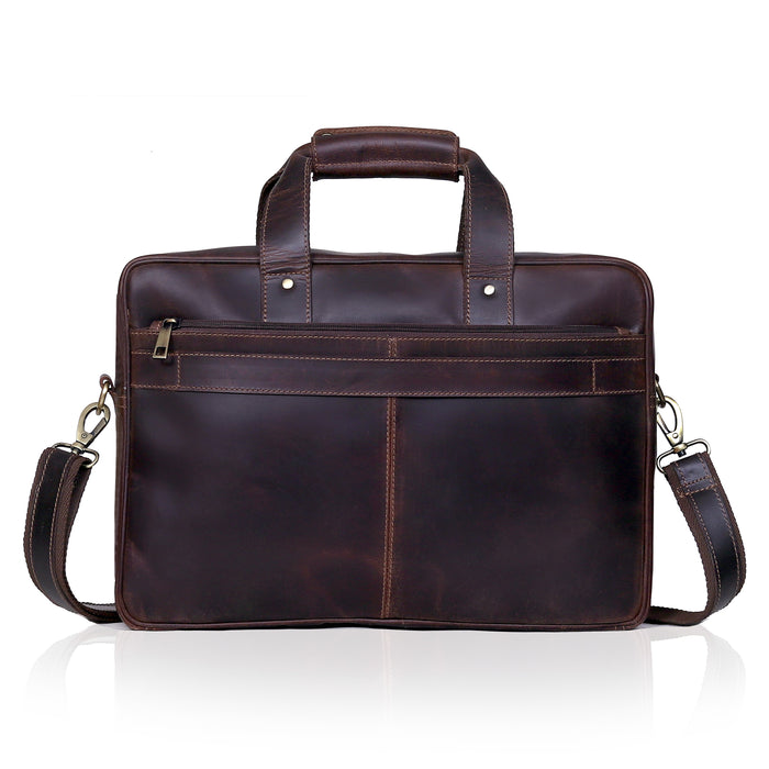 James Lawyer Leather Briefcase Bag