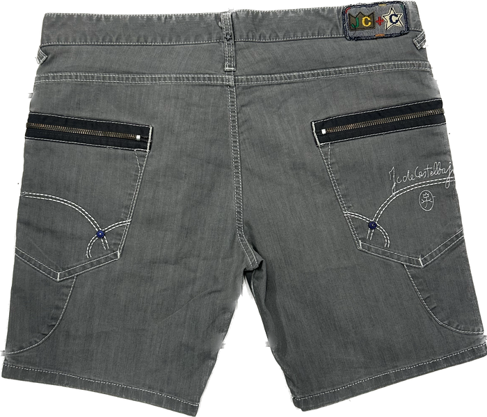 JC de Castelbajac Grey Denim 00's Shorts