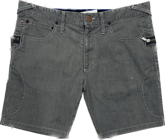 JC de Castelbajac Grey Denim 00's Shorts