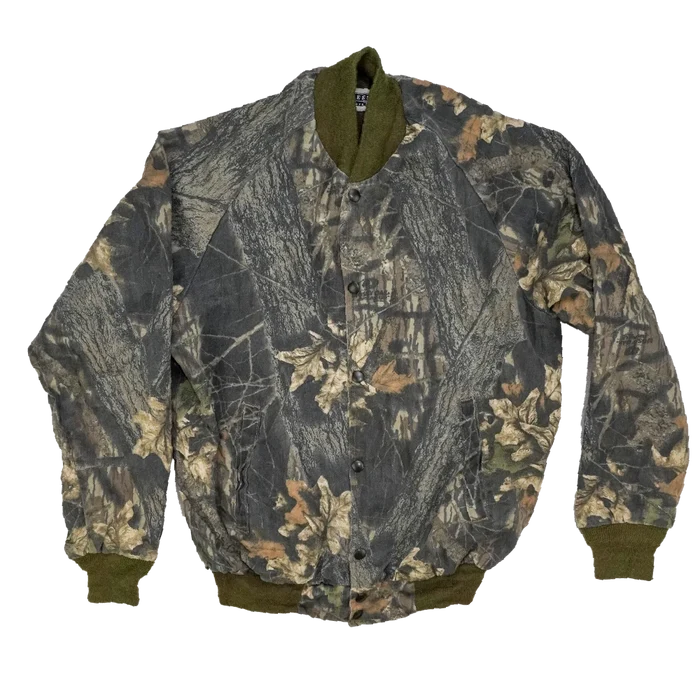 Jerzees Outdoors Mossy Oak Bomber Jacket - Medium - Army & Outdoors - Flight Jackets