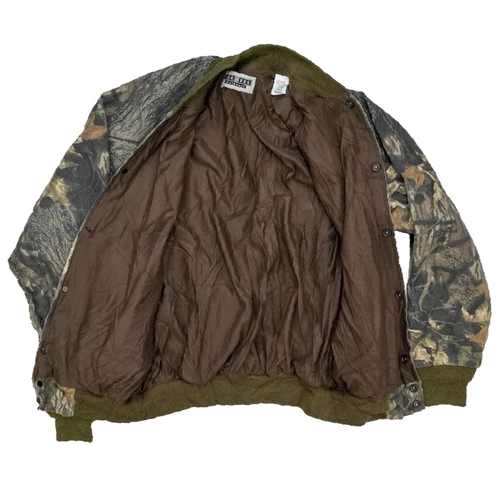 Jerzees Outdoors Mossy Oak Bomber Jacket - Medium - Army & Outdoors - Flight Jackets
