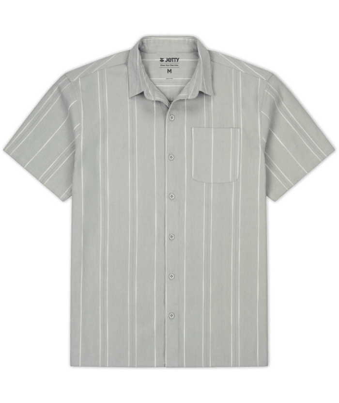 JETTY MENS BREEZE STRIPED SHORT SLEEVE SHIRT 25