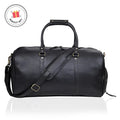 John Leather Duffel Bag - Black