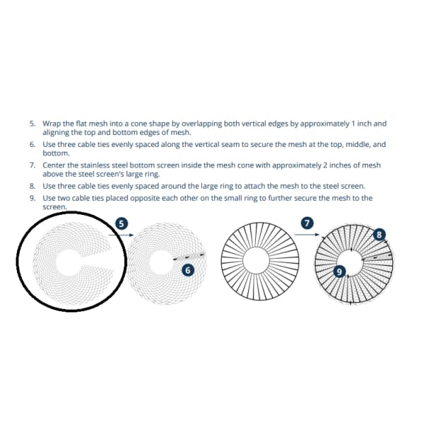 Kasco® Replacement Bottom Plastic Mesh Screen Kits