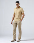 Khaki Textured Khakis - Oak