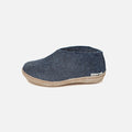 Kids Felted Wool Slipper Shoe - Denim