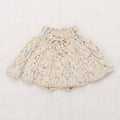 Kids Handknit Merino Wool Cable Skating Skirt - Iris Confetti