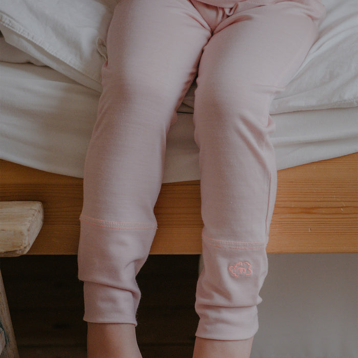 Kids Merino Wool 24-7 Trouser - Pink Peach Blossom