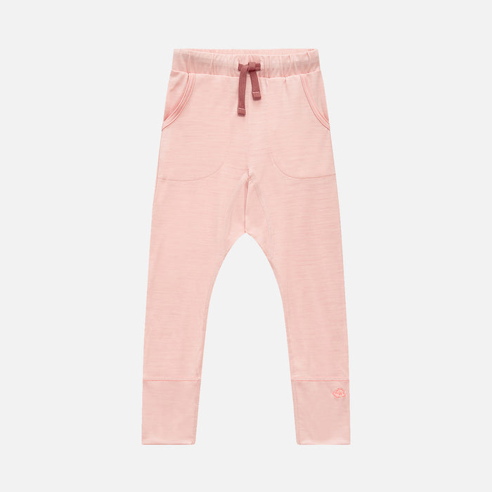 Kids Merino Wool 24-7 Trouser - Pink Peach Blossom