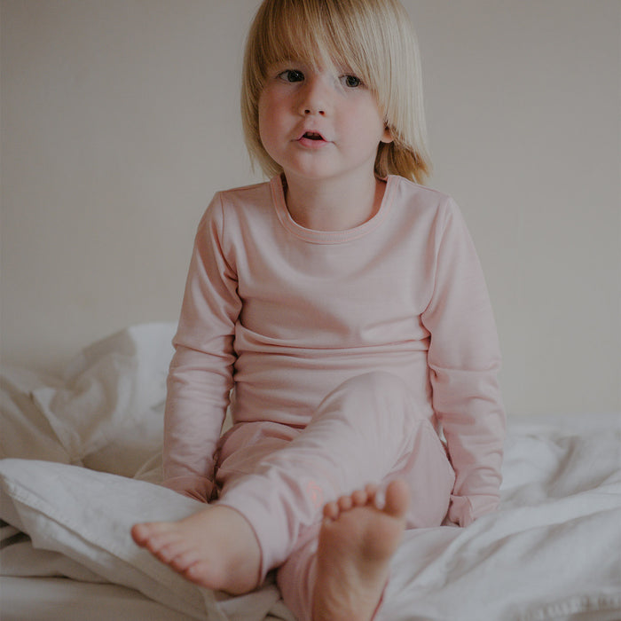 Kids Merino Wool 24-7 Trouser - Pink Peach Blossom