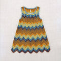 Kids Merino Wool Parlor Chevron Dress - Mango