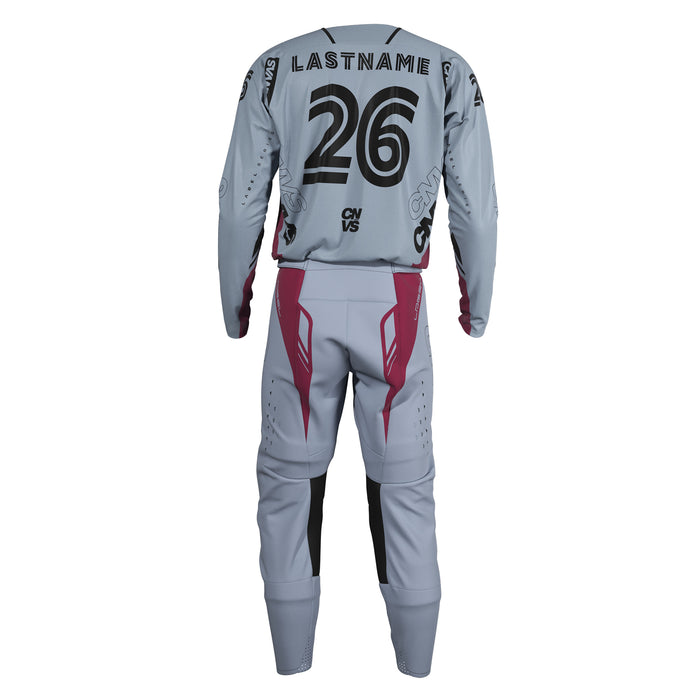 Label Series 26.1 Custom Motocross Gear - Maroon/Grey