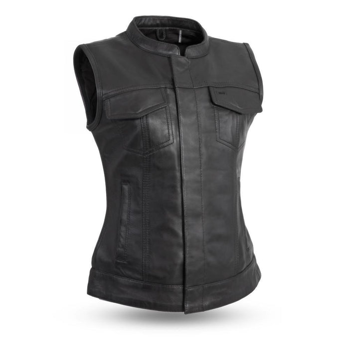 Ladies Lambskin Club Vest: Experience the fusion of style and convenience with the Ludlow - our buttery soft, Sheep Diamond L