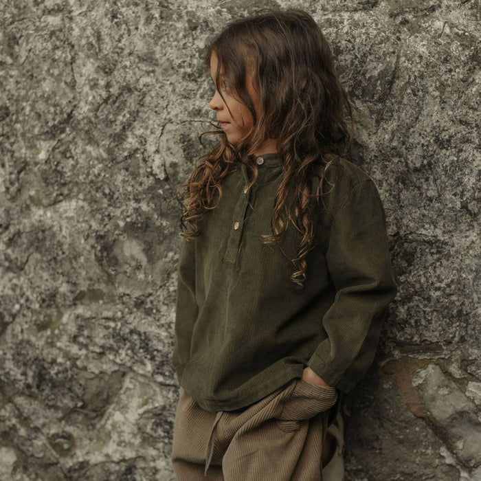 Larch Baby & Kids Shirt - Cotton Corduroy - Thyme