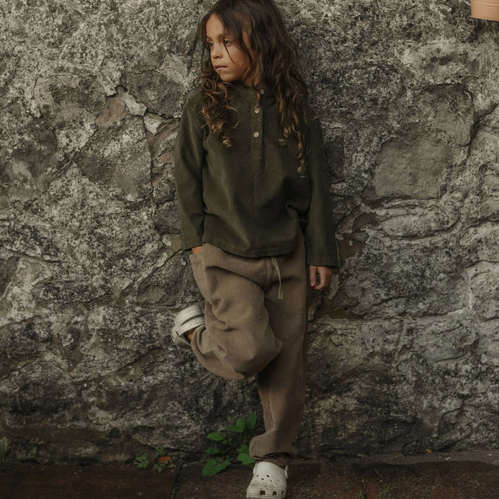 Larch Baby & Kids Shirt - Cotton Corduroy - Thyme