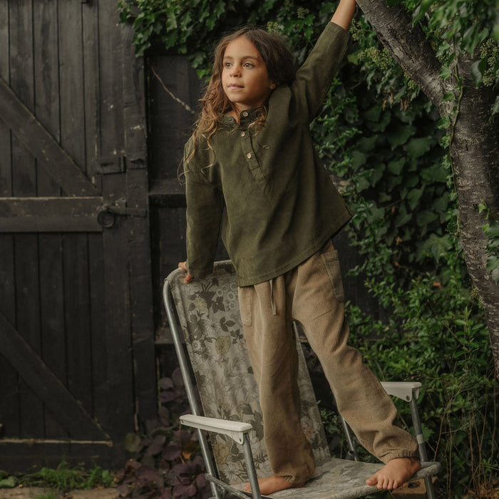 Larch Baby & Kids Shirt - Cotton Corduroy - Thyme