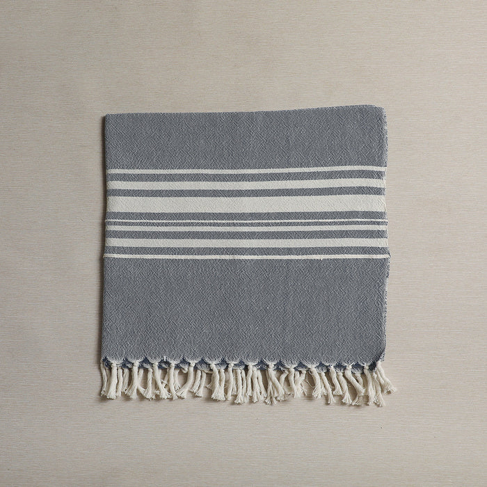 Large Contemporary Towel - Variegated Stripes