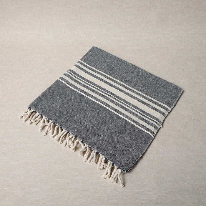 Large Contemporary Towel - Variegated Stripes