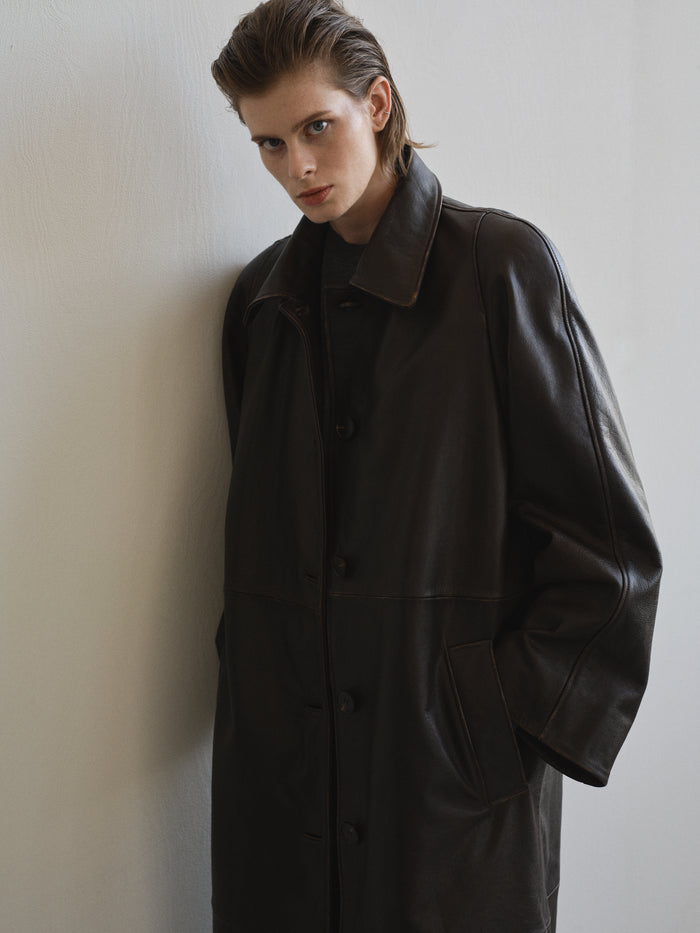 LEATHER COAT