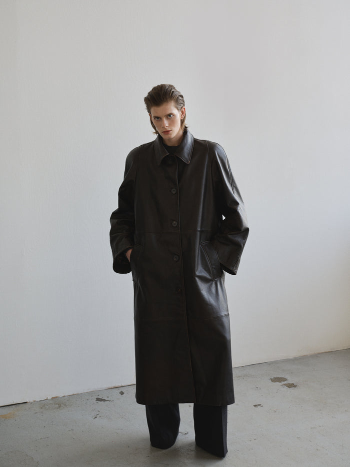 LEATHER COAT