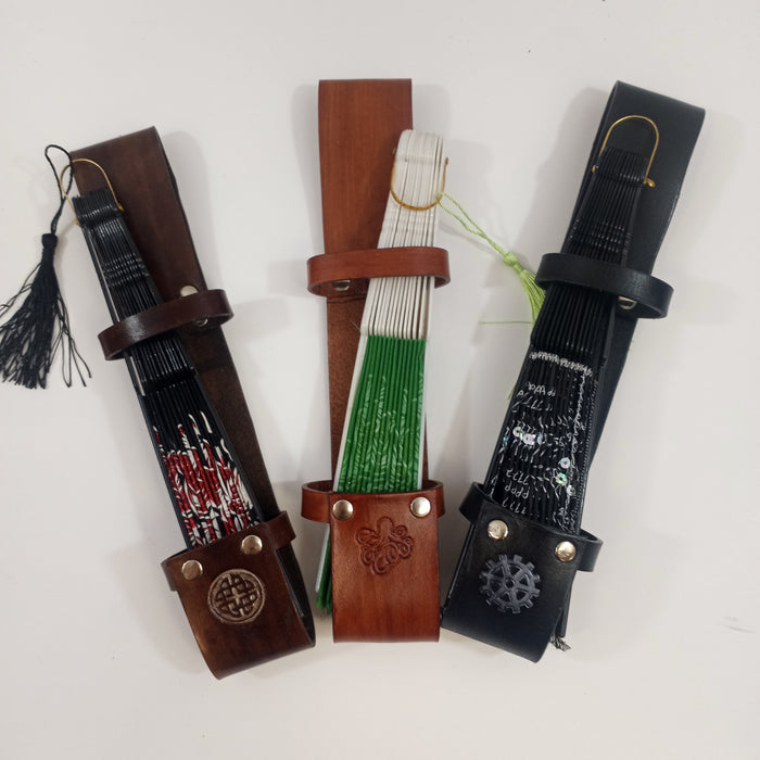 Leather Fan Holder - Renaissance or Steampunk Costume Accessory
