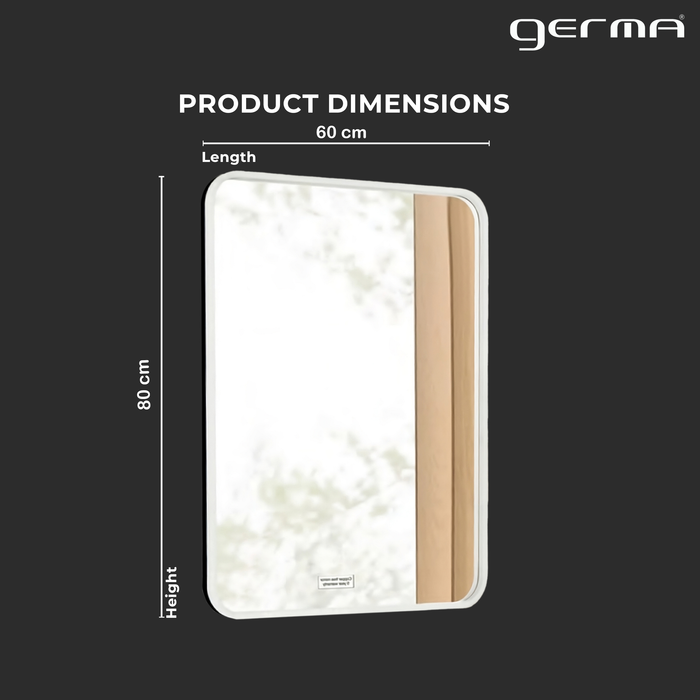 Led Mirror with Acrylic Frame - Smart Hand Wave Switch (80x60cm) Rectangle Shape - TR ACRLED 153