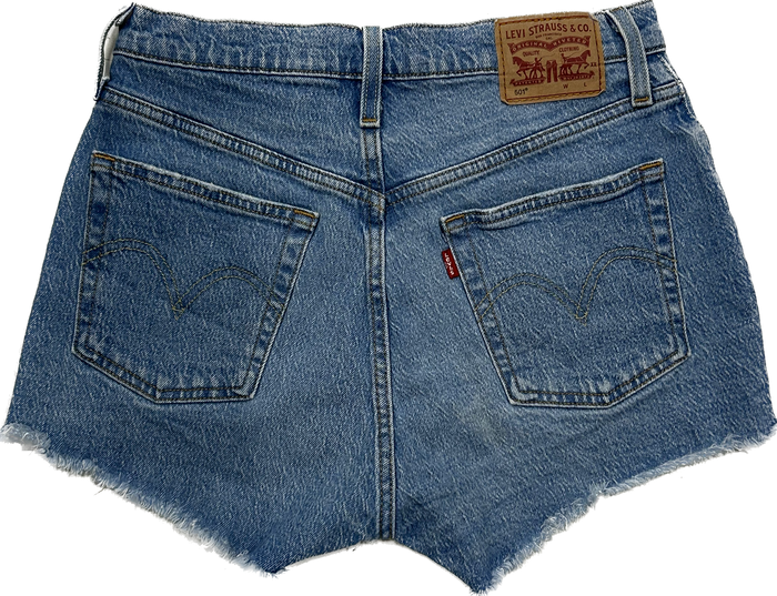 Levi's Denim Ripped High Waist Shorts