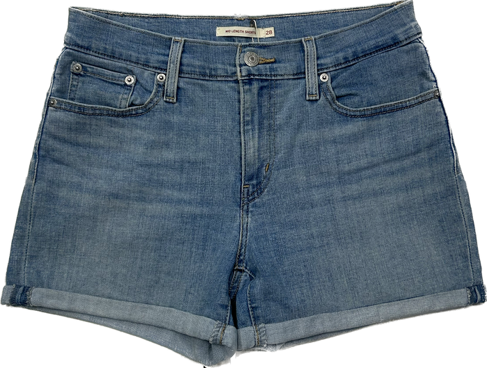 Levi's Light Denim Mid Length Shorts