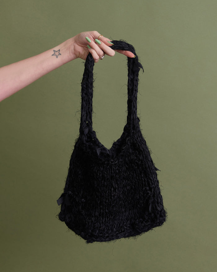 LIAM X GEO KNITS SLOW MINIBAG BLACK