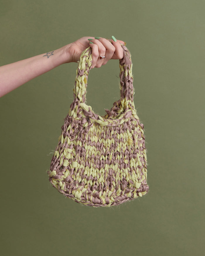 LIAM X GEO KNITS SLOW MINIBAG LEMON/TIRAMISU