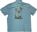 Light Blue Palmtree Summer Shirt