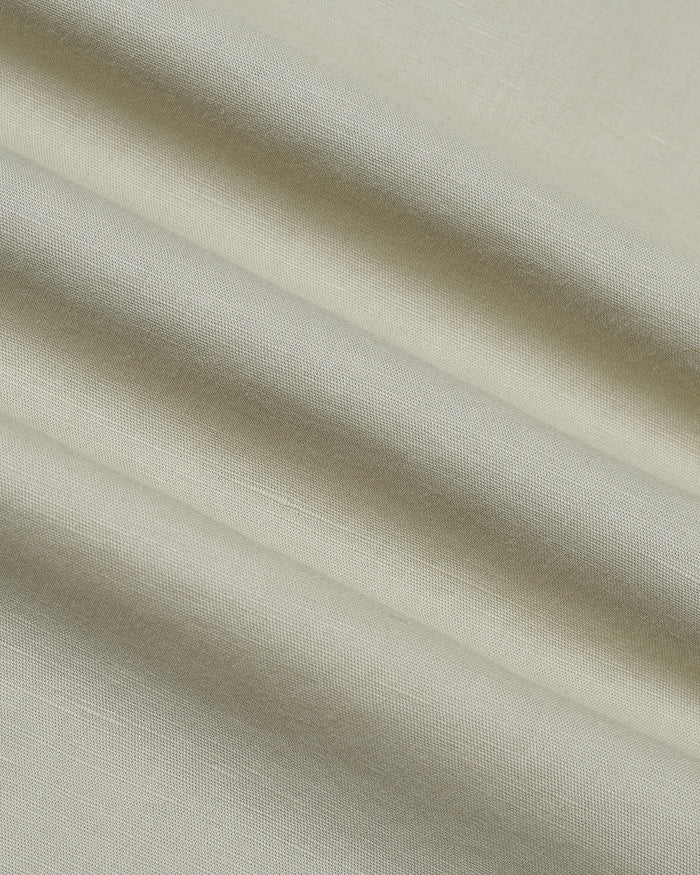 Light Olive Half Sleeve Linen Solid Shirt - Cleo