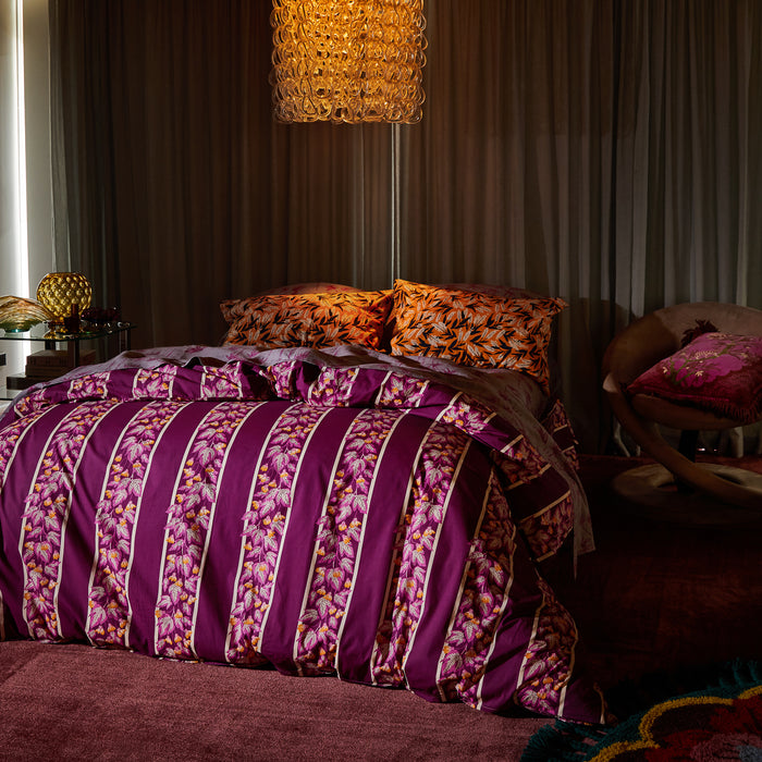 Lina Cotton Pillowcase Set - Marigold Standard