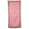 Live Love Pickleball Beach Towel - Pink/Green/White