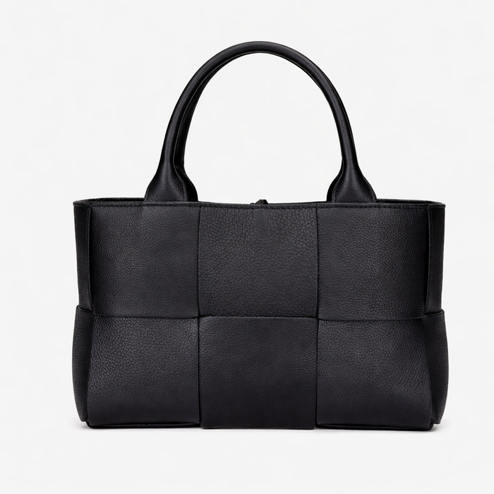 Luxury Woven Tote Bag – Soft Vegan Leather