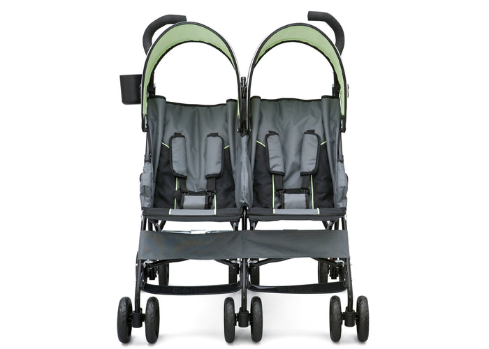 Delta Children Lime & Grey (013) LX Side by Side Stroller b1b