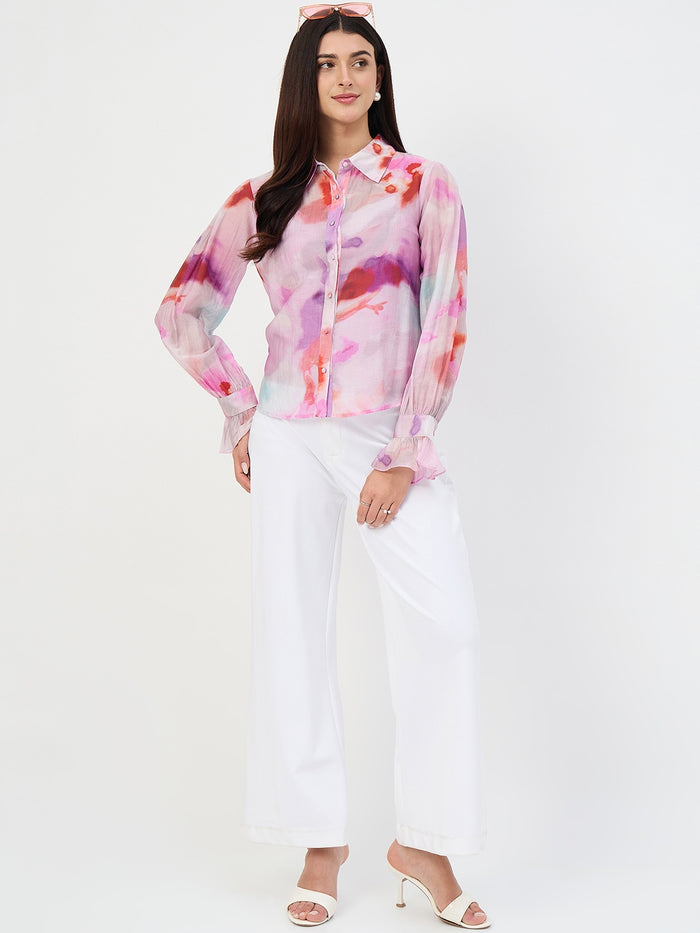 Madame Purple Tencel-Blend Shirt