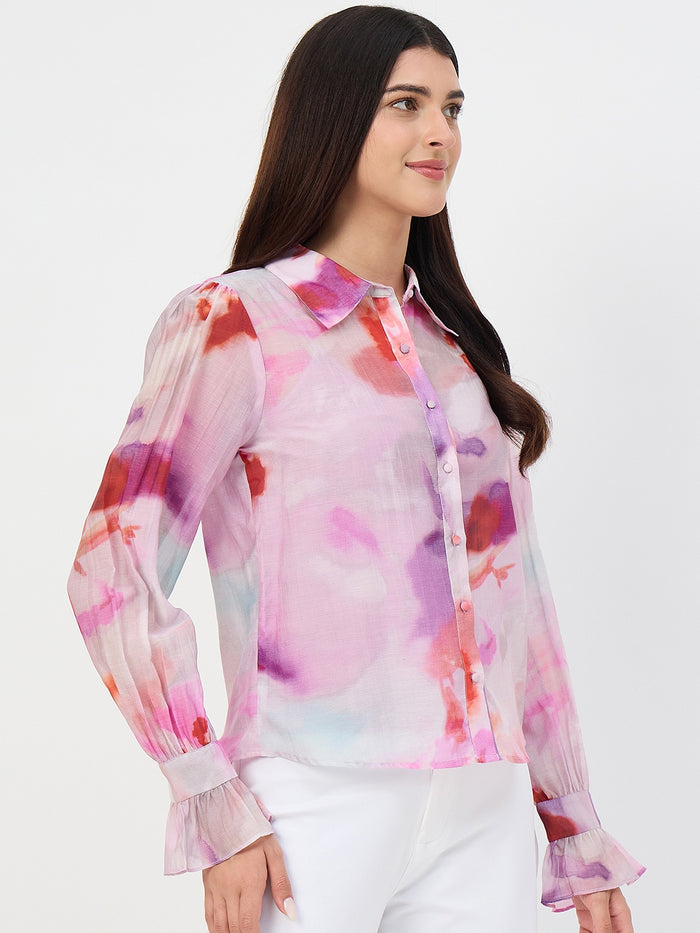 Madame Purple Tencel-Blend Shirt