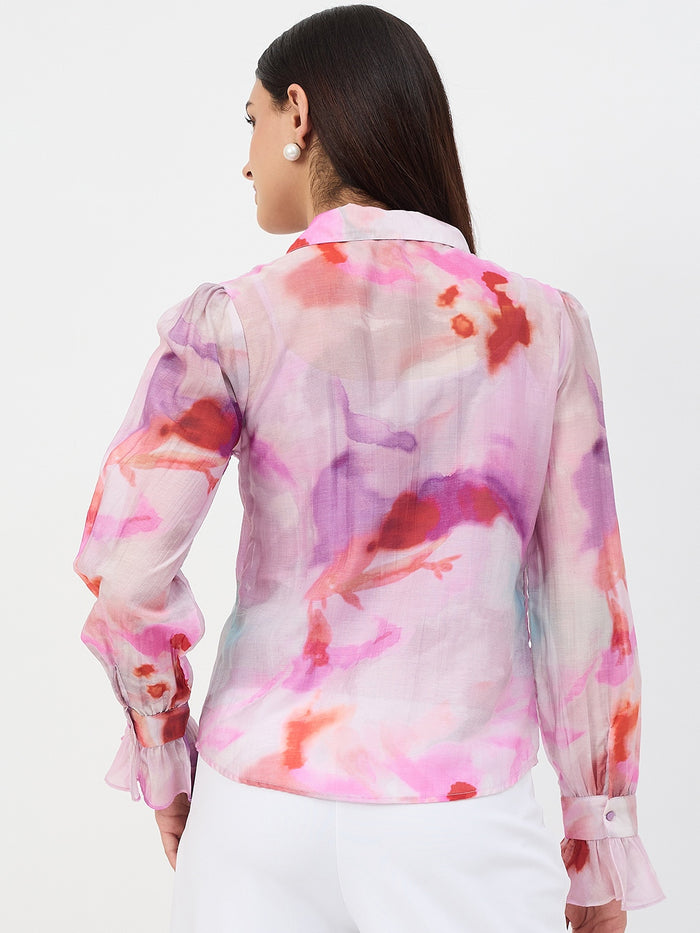 Madame Purple Tencel-Blend Shirt