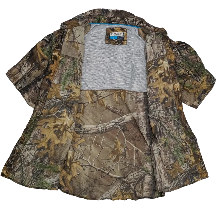 Magellan Sportswear Realtree Camo Fishing Shirt - Large - Army & Outdoors - Field Shirts