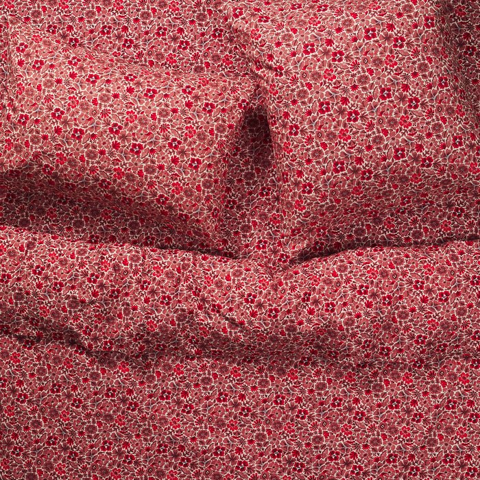 Magnolia Cotton Sheets - Poppy Fitted Sheet / Cot